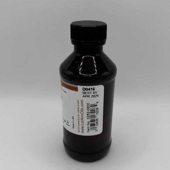 Food Grade Essence Extract Lorann Oils Super Strength Pure Bourbon Flavor 4 oz - Picture 3 of 5